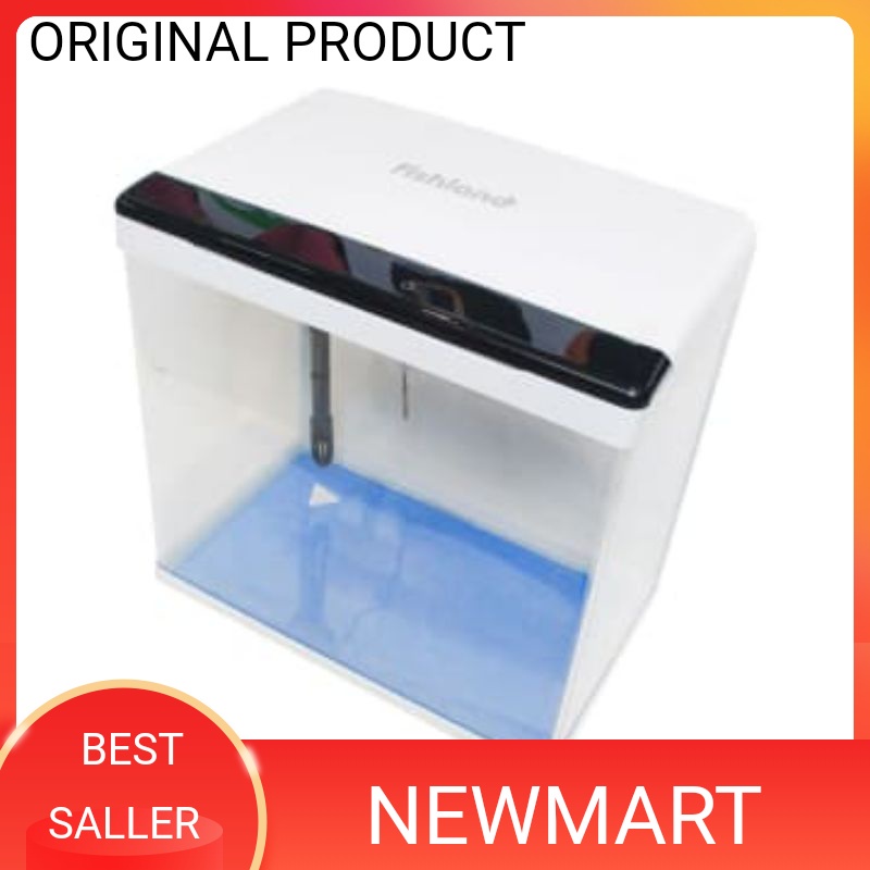 Jual Fishland Akuarium Nano X X Cm Akuarium Mini Putih Shopee