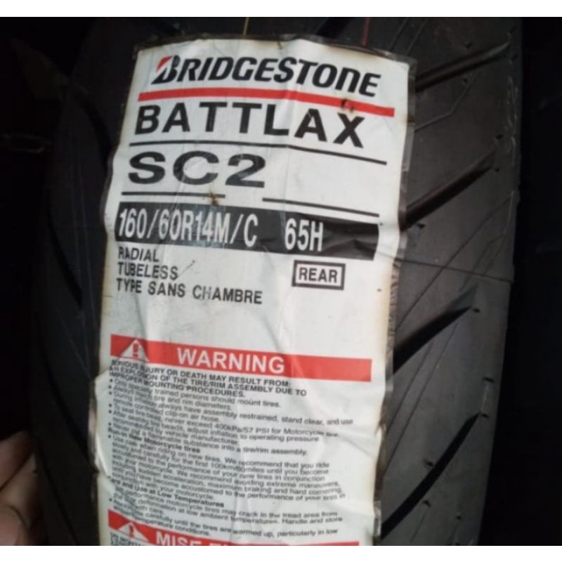 Jual Ban Luar Bridgestone Battlax Sc Ukuran Ban Belakang