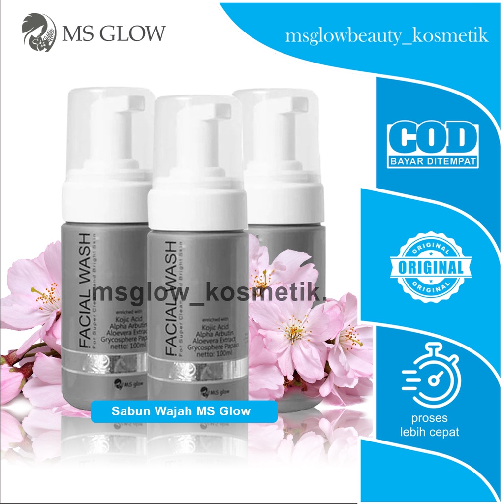 Jual Sabun Wajah Ms Glow Facial Wash Ms Glow Original Ml Shopee