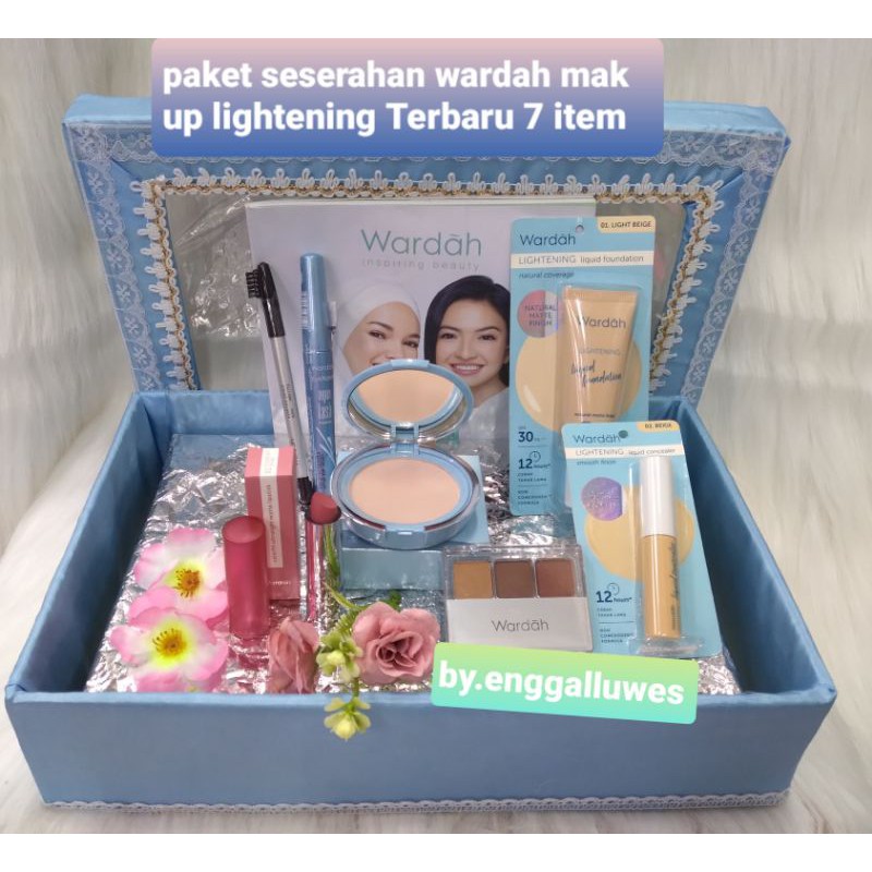 Jual Paket Seserahan Wardah Mak Up Lightening 7item Wardah Paket