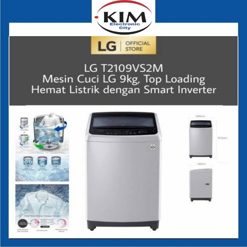 Jual Lg T Vs M Mesin Cuci Kg Top Loading Hemat Listrik Dengan