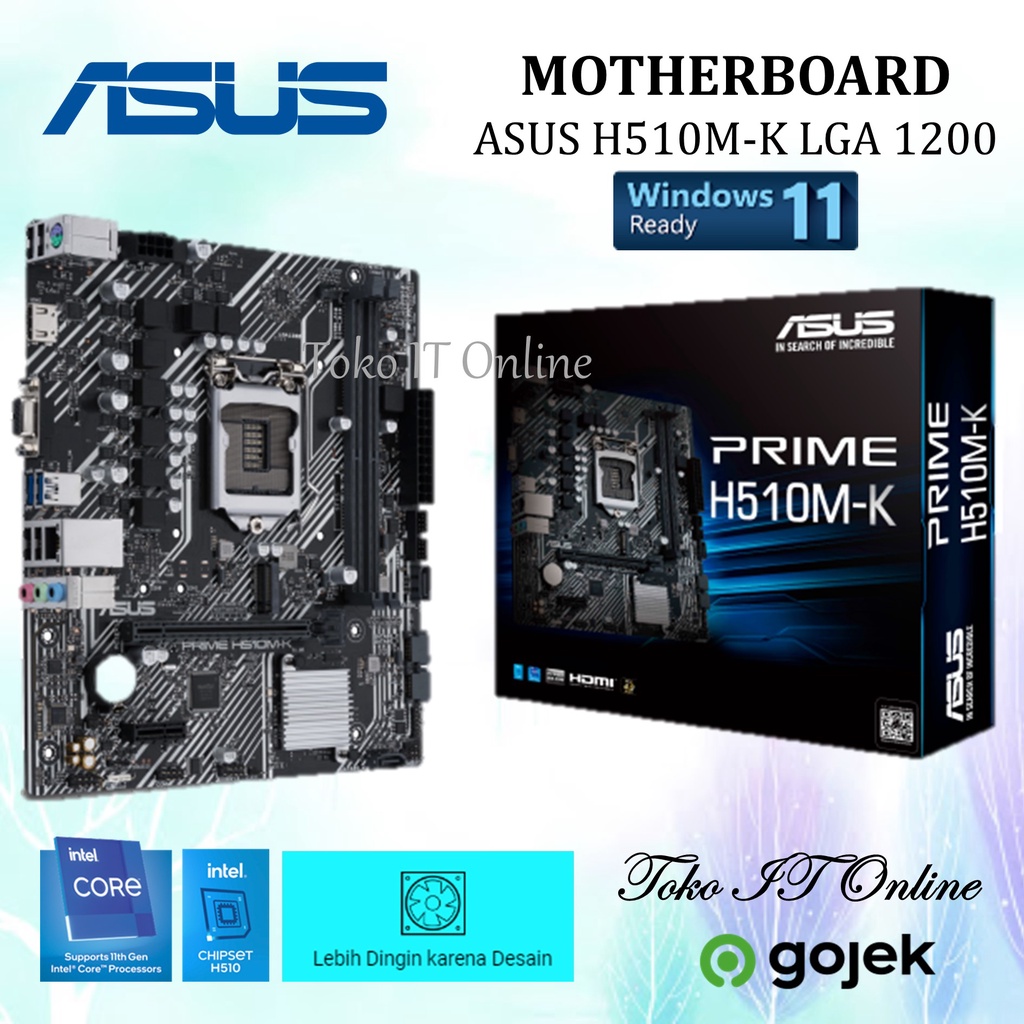 Jual ASUS MOTHERBOARD PRIME H510M K LGA 1200 Shopee Indonesia