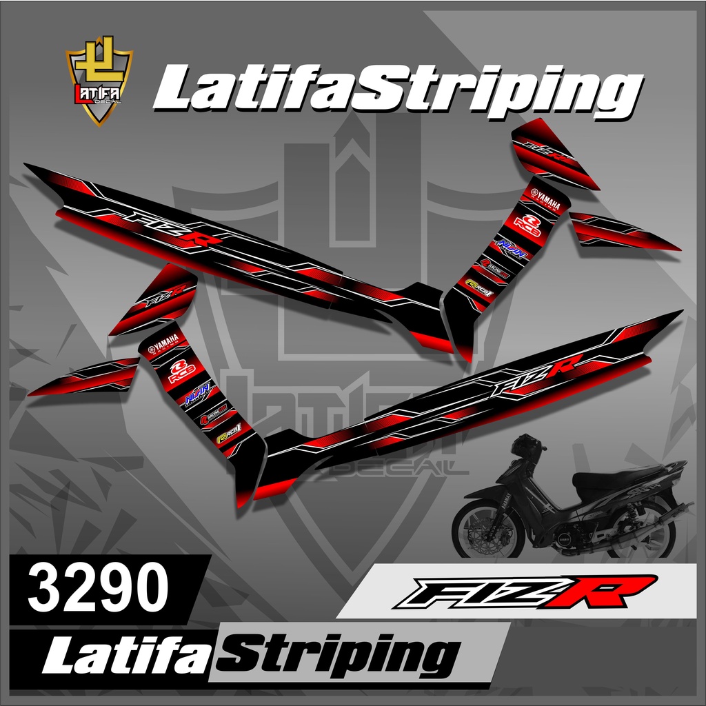 Jual 3290 Sticker Striping FIZ R List Variasi Racing Smi Full Stiker