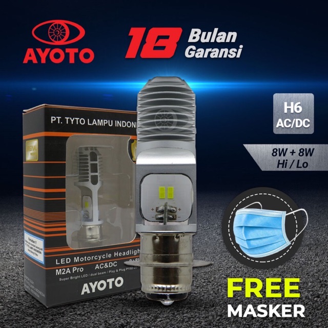 Jual Lampu Motor Depan Led Ayoto M A Pro H Ac Dc Motor Matic Bebek Ac