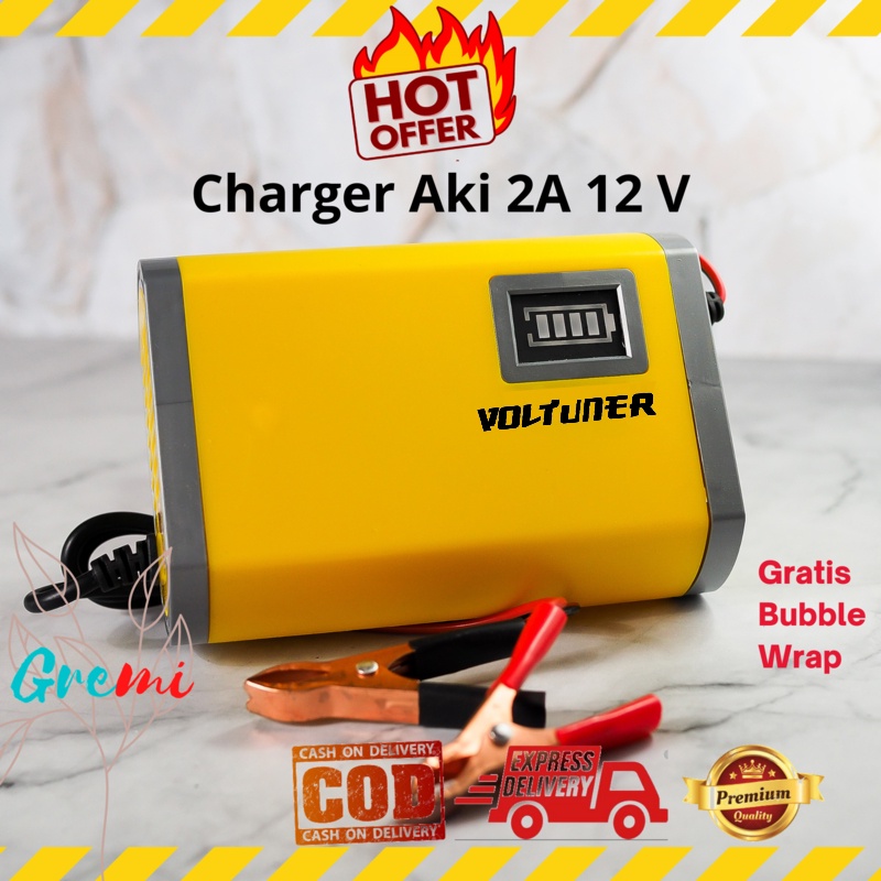 Jual Charger Aki Motor Mobil Casan Carger Cas 2A 12V Shopee Indonesia