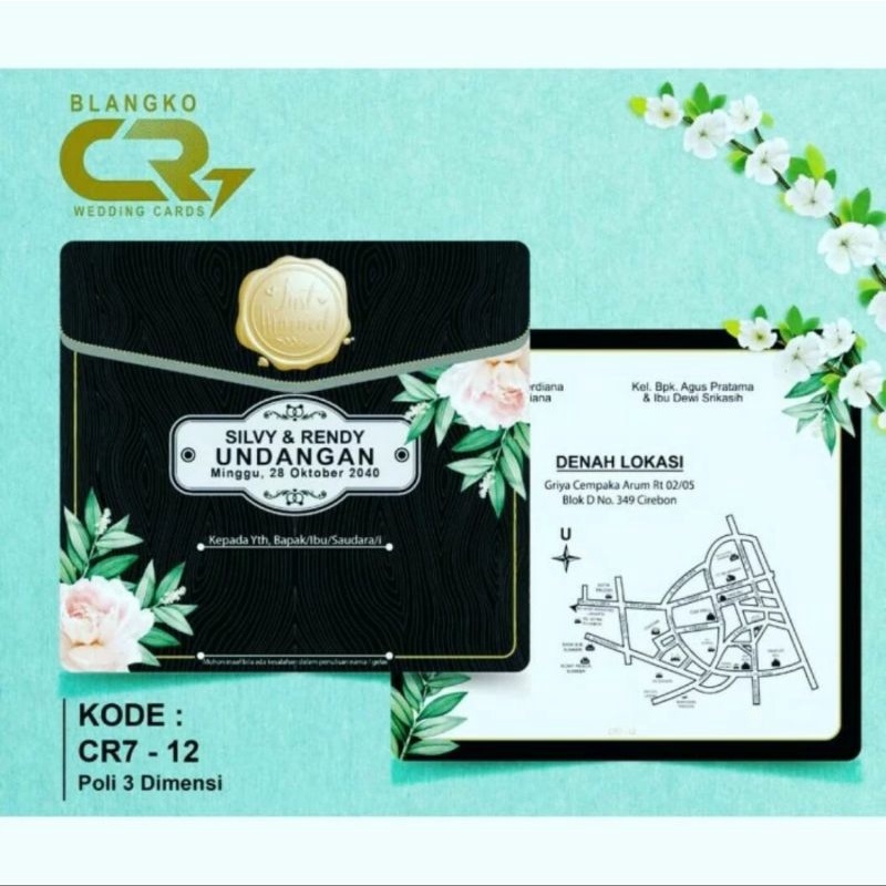 Jual Blangko Undangan CR7 12 Kartu Undangan Nikah Ultah Shopee Indonesia