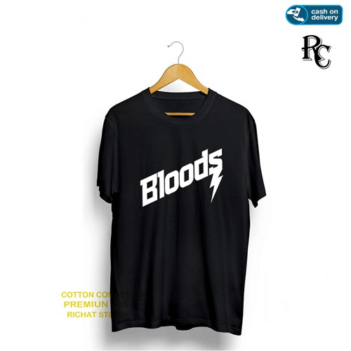 Jual Kaos Bloods Cotton Combed S Bahan Adem Kaos Bloods Premiun