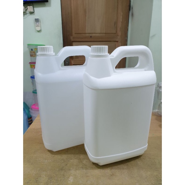 Jual Jerigen 5 Liter Tutup Segel HDPE Natural Dan Putih Murah Shopee