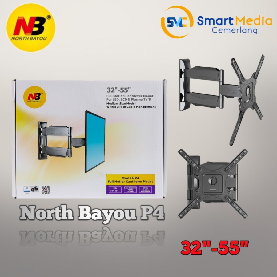 Jual Bracket Tv Monitor Led Lcd North Bayou Nb P Nbp Inch