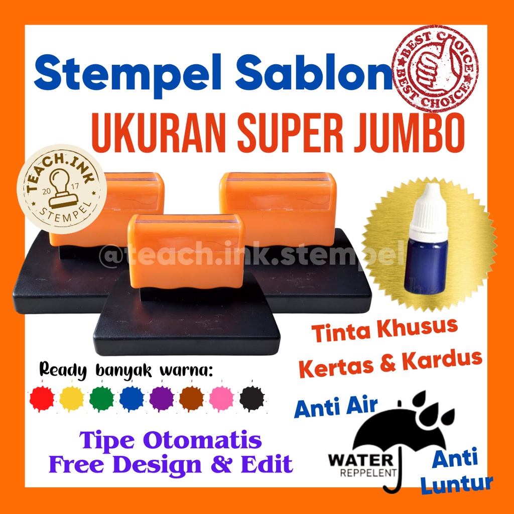 Jual Stempel Jumbo Sablon Kardus Logo Olshop Shopee Indonesia