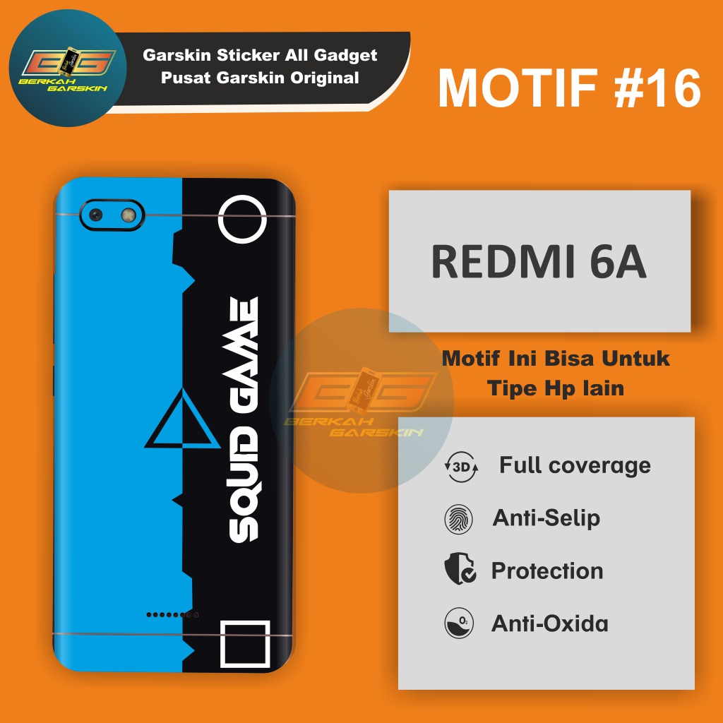 Jual JUAL Garskin Smartphone Redmi 6A Motif 16 20 Kekinian Bisa Custom