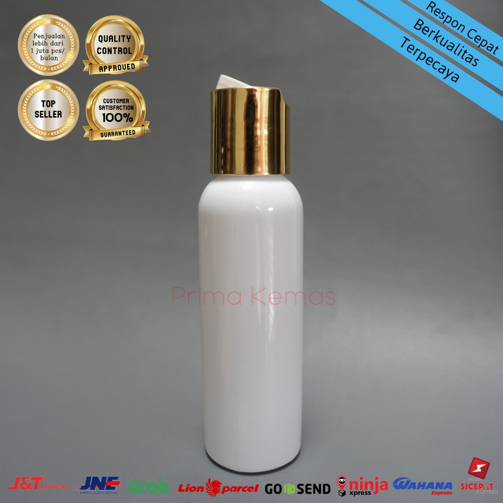 Jual Botol Presstop 100 Ml Botol Kosmetik 100 Ml Botol Skincare Pet