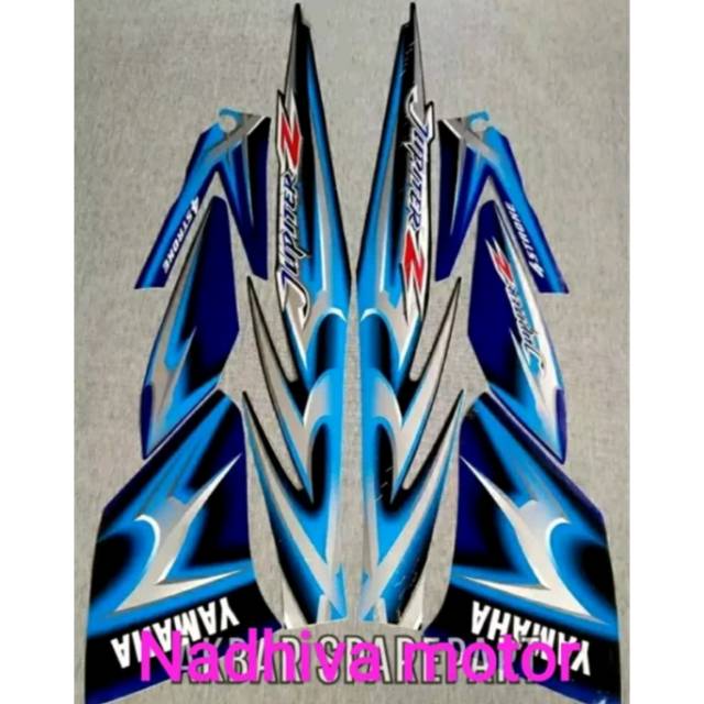 Jual Striping Sticker Lis Body Yamaha Jupiter Burhan Biru