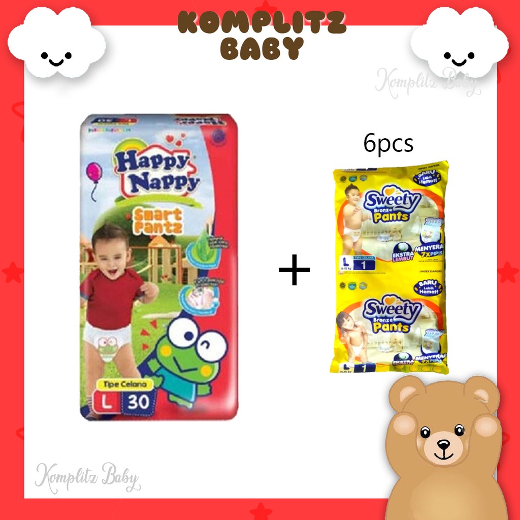 Jual Happy Nappy Smart Pants S M L Xl Popok Celana S M