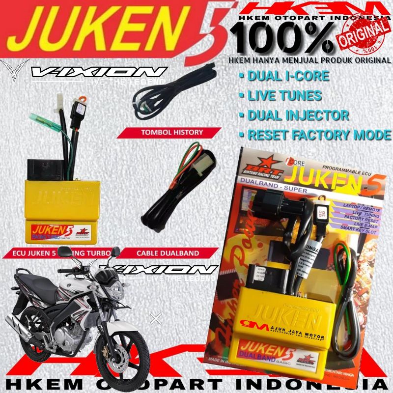 Jual CDI BRT ECU JUKEN 5 VIXION OLD JUKEN 5 HYPERBAND DUALBAND RACING