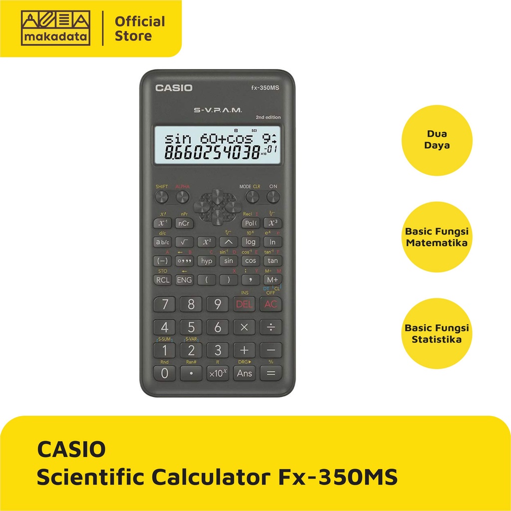 Jual CALCULATOR KALKULATOR CASIO FX 350MS MURAH Shopee Indonesia