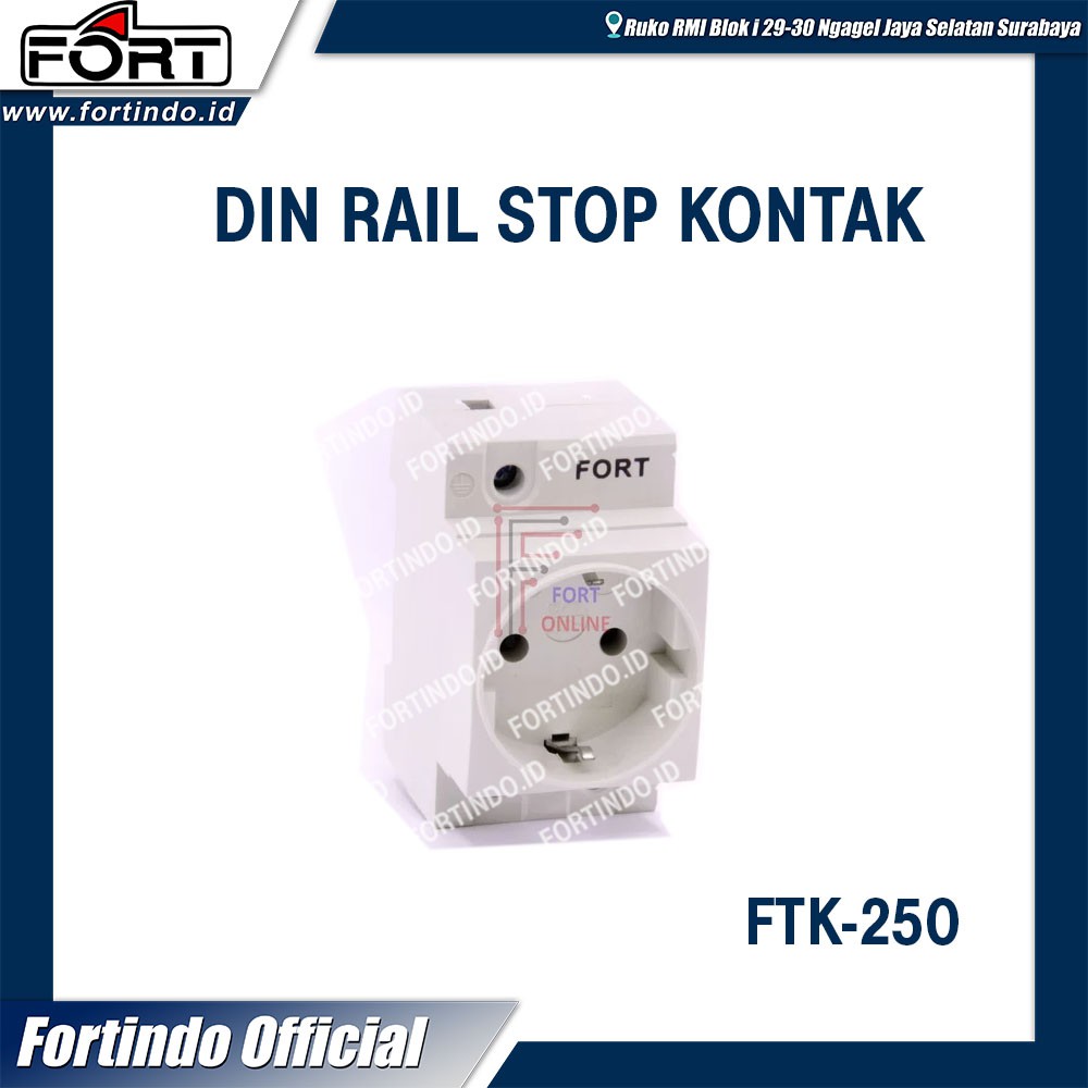 Jual Stop Kontak Din Rail Panel Ftk Merk Fort Shopee Indonesia