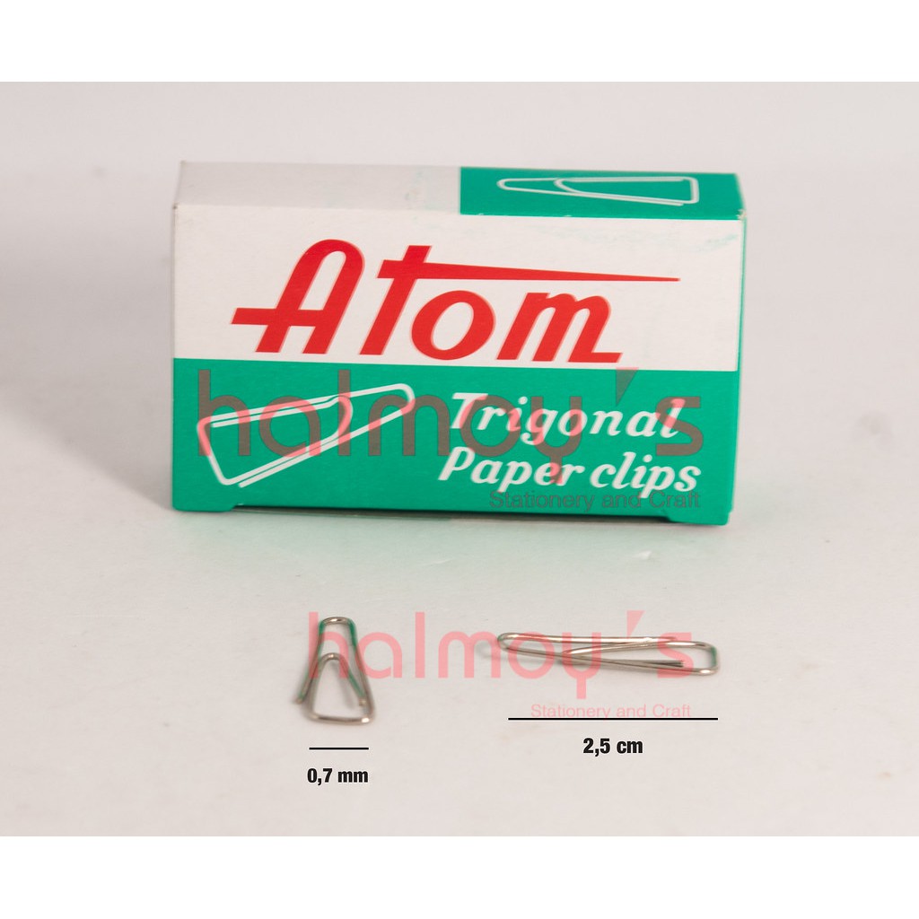 Jual TRIGONAL PAPER CLIP PENJEPIT KERTAS ATOM NO 3 Shopee Indonesia