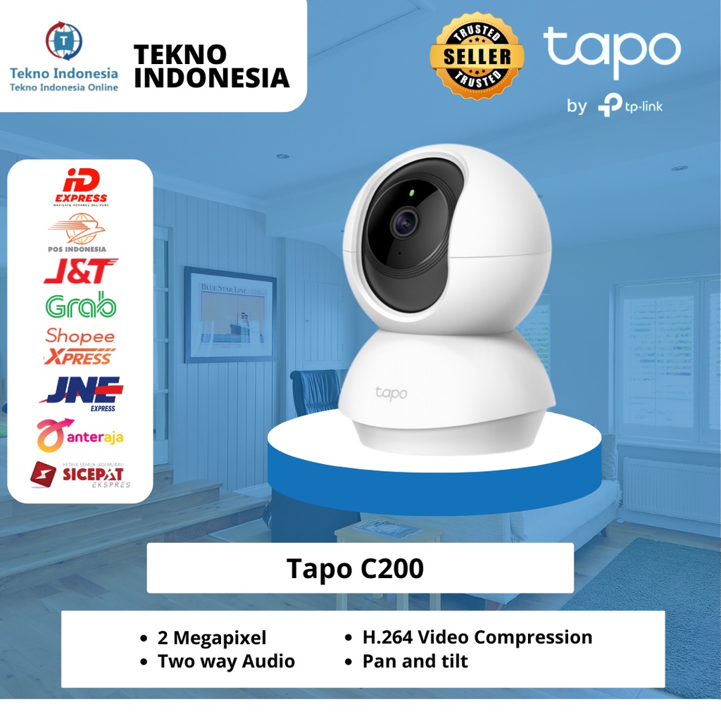 Jual Kamera Cctv Tapo C Tp Link Home Security Wifi Ip Camera Pantau