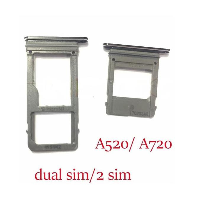 Jual SIMTRAY SIM TRAY SIMLOCK SAMSUNG A5 A520 A7 2017 DUAL SIM ORIGINAL