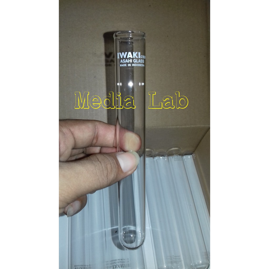 Jual Tabung Reaksi 25 X 200 Mm IWAKI Test Tube With Rim Shopee