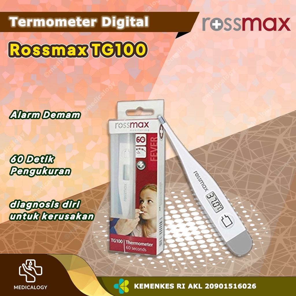 Jual Rossmax TG 100 Termometer Digital Pensil Non Flexi Alat Pengukur