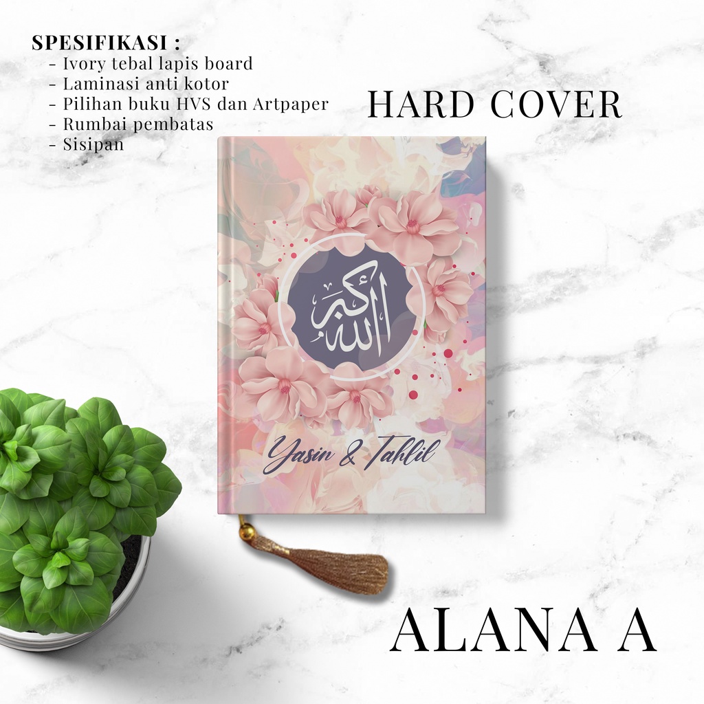 Jual Cetak Buku Yasin Dan Tahlil Hard Cover Alana Shopee Indonesia