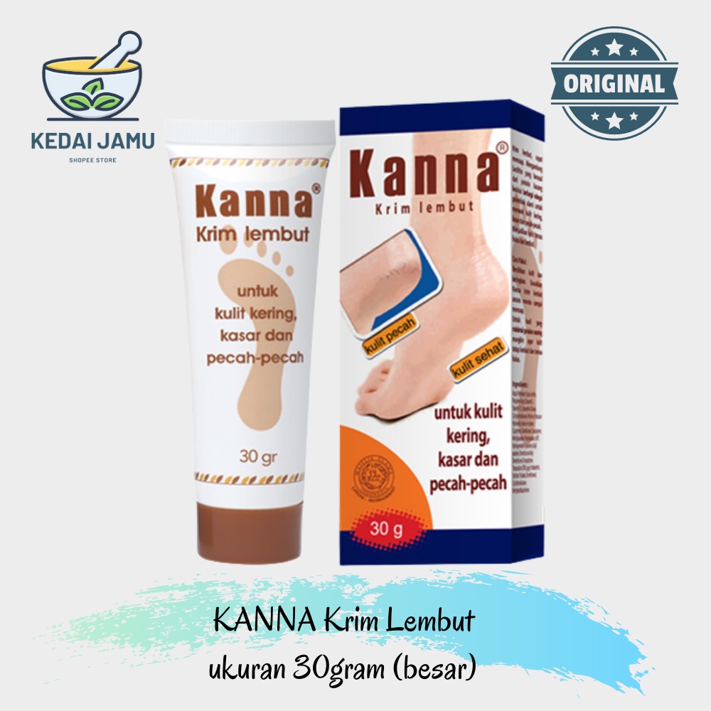 Jual KANNA SOFT CREAM WHITE CREAM UNTUK KAKI PECAH PECAH KASAR