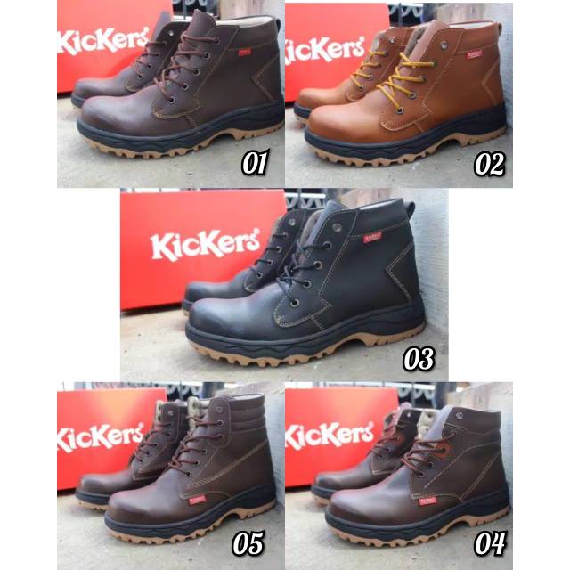 Jual Sepatu Boots Touring Adventure Kickers Safety Besi Sleting Kerja