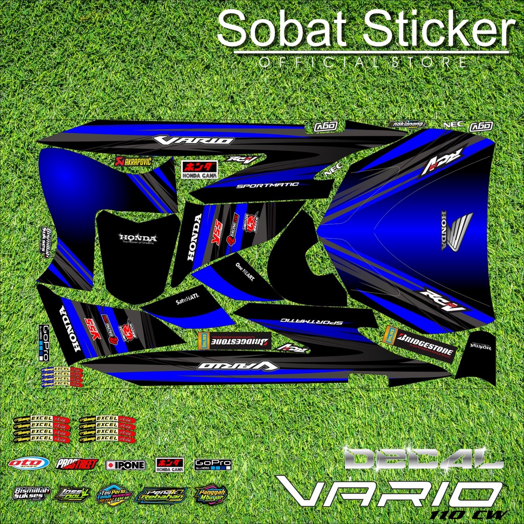 Jual Decal Full Body Vario Karbu Cw Decal Sticker Full Block