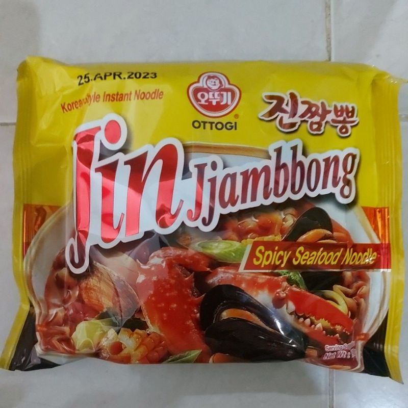 Jual Ottogi Jin Jjambong Ramen Spicy Seafood Noodle G Shopee