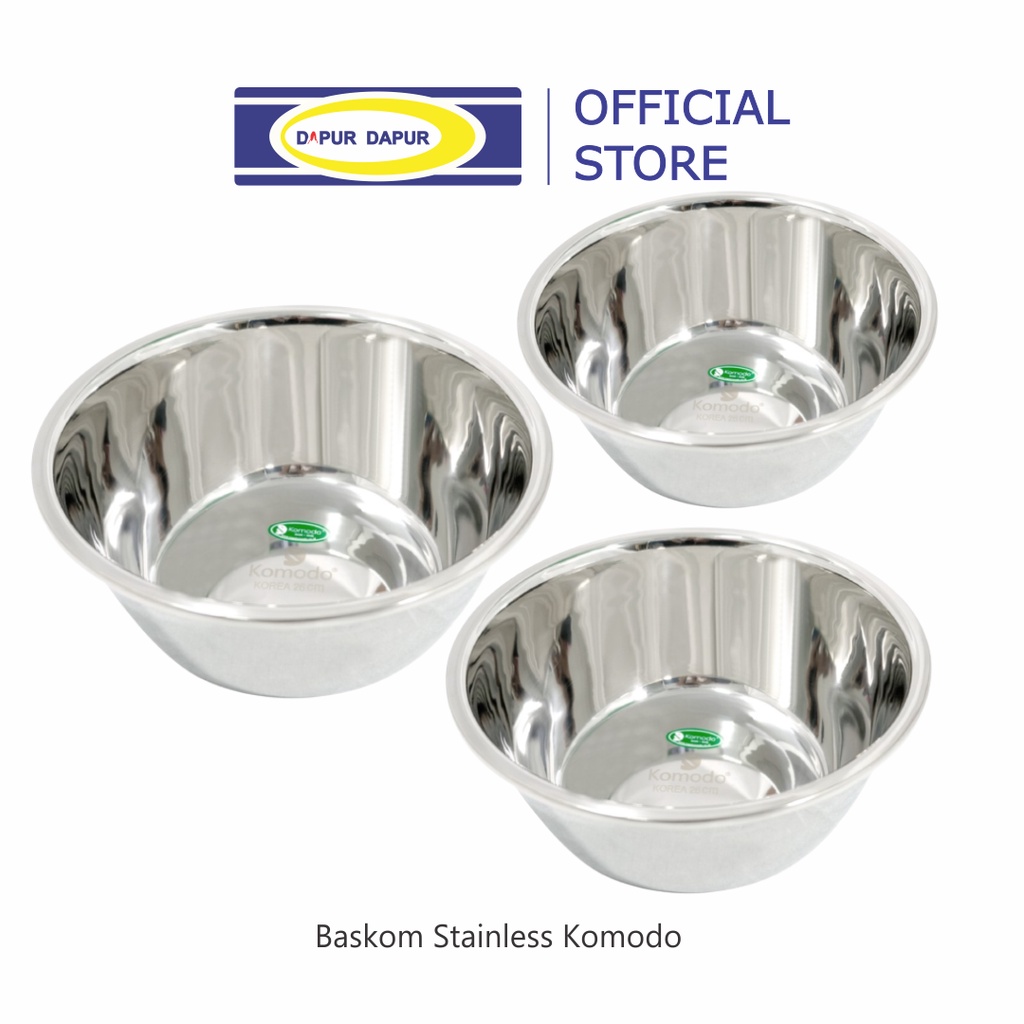 Jual Komodo Baskom Stainless Tebal Premium Quality Mixing Bowl Baskom