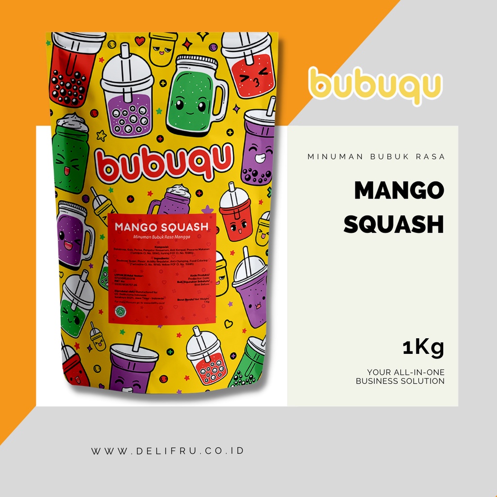 Jual Powder Drink Mango Bubuqu Kg Bubuk Minuman Mangga Shopee