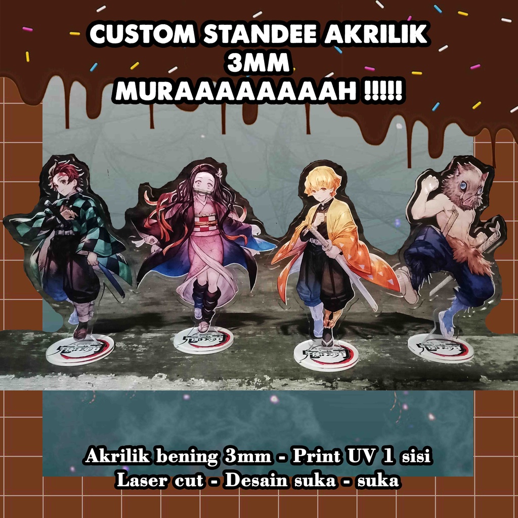 Jual Standee Akrilik Custom Action Figure Anime Standee Akrilik