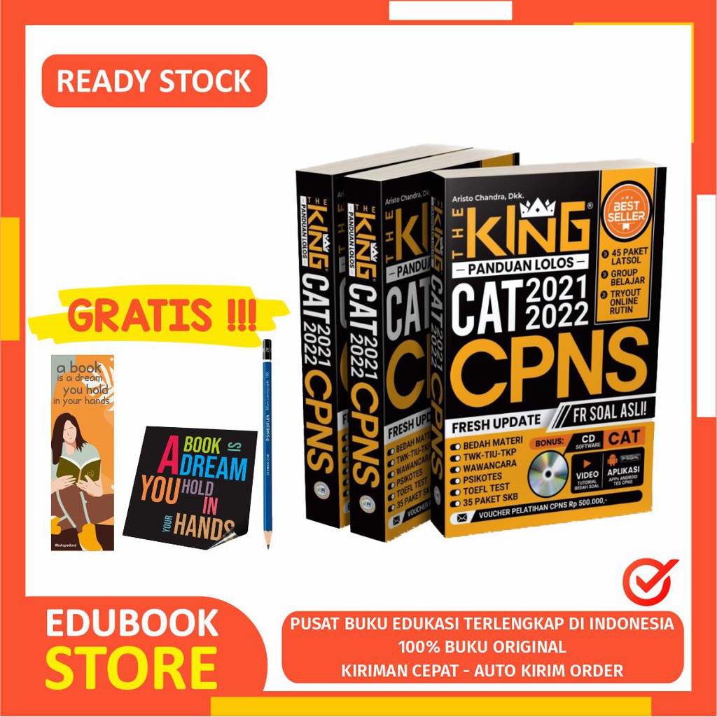 Jual Buku The King Panduan Lolos Cat Cpns Forum Edukasi