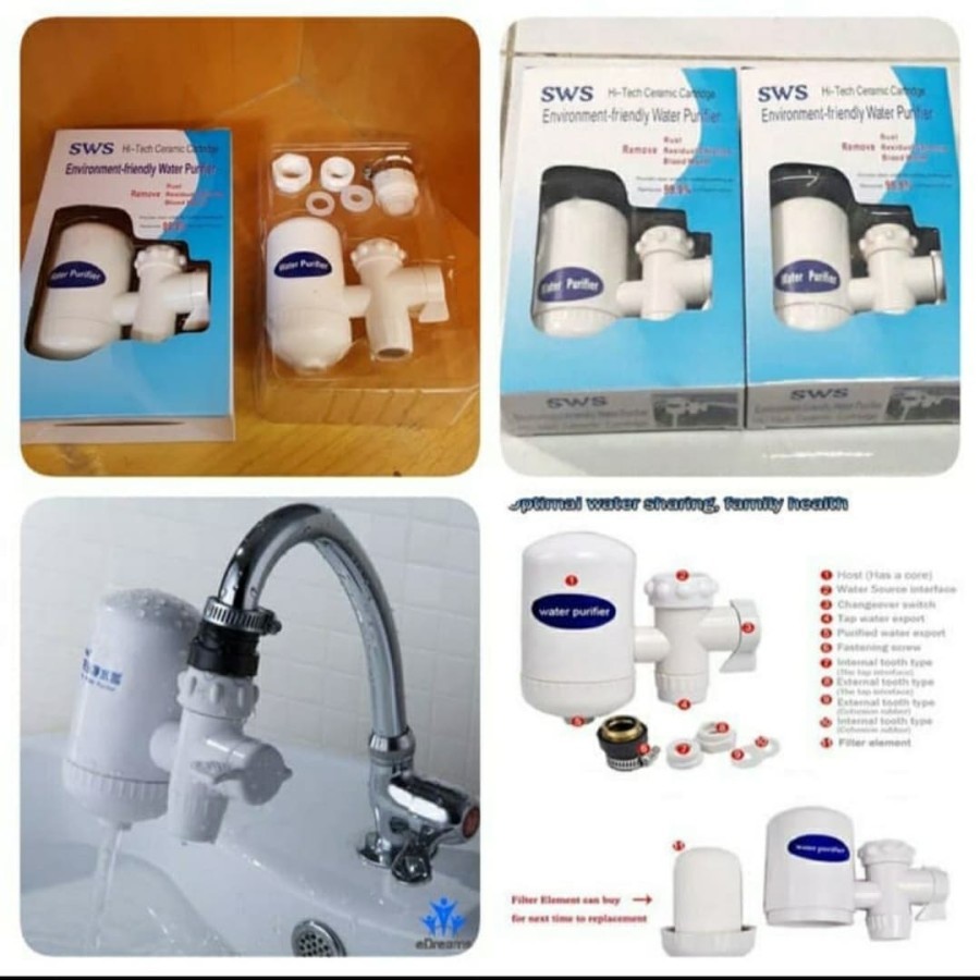 Jual Penyaring Filter Kran Air Water Purifier Saringan Sws Hi Tech Hi