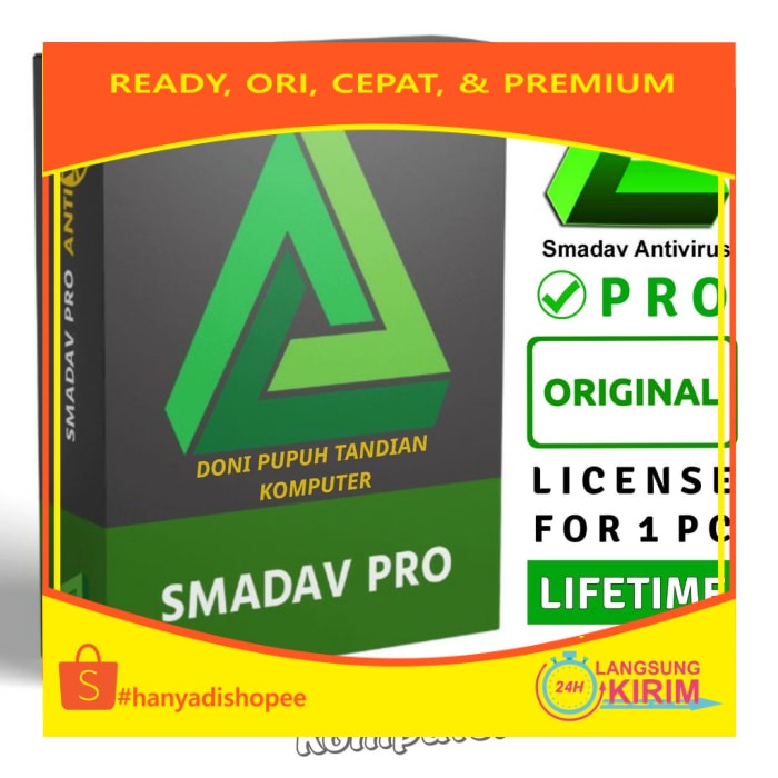 Jual Monochome Smadav Pro Original Lisensi Atas Nama Anda Bisa Update