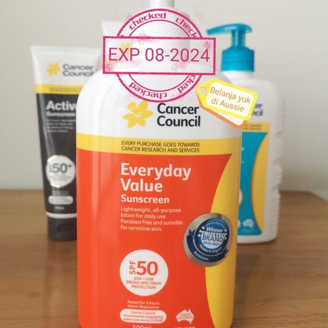 Jual Cancer Council Everyday Value Sunscreen Spf Pump Ml