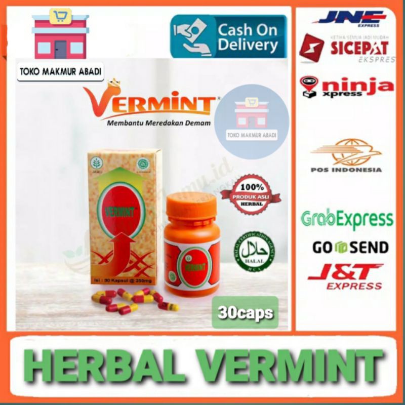 Jual VERMINT 30 Kapsul VERMUS 30 Kapsul Obat Typus Demam Pegal