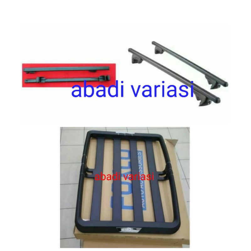 Jual PAKET CROSS BAR JEPIT ROOF RAIL RACK HUMMER RUSH TERIOS LAMA