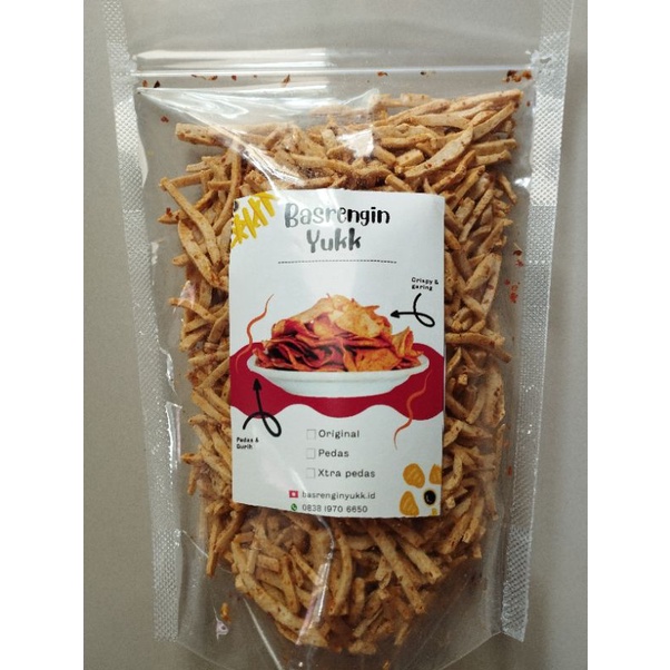 Jual Basreng Stik Crispy Tanpa Daun Jeruk G Shopee Indonesia