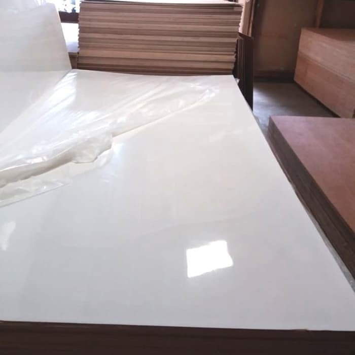 Jual Triplek Multiplek Melamin Putih Glossy 12mm 120x60 Cm