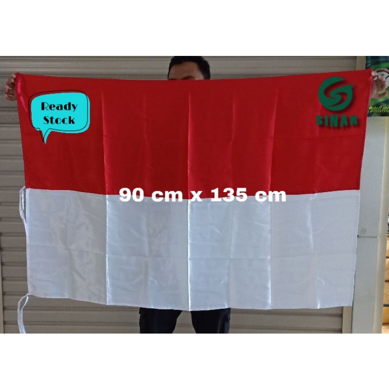 Jual Bendera Merah Putih Atau Bendera Indonesia Bahan Satin Ukuran 90