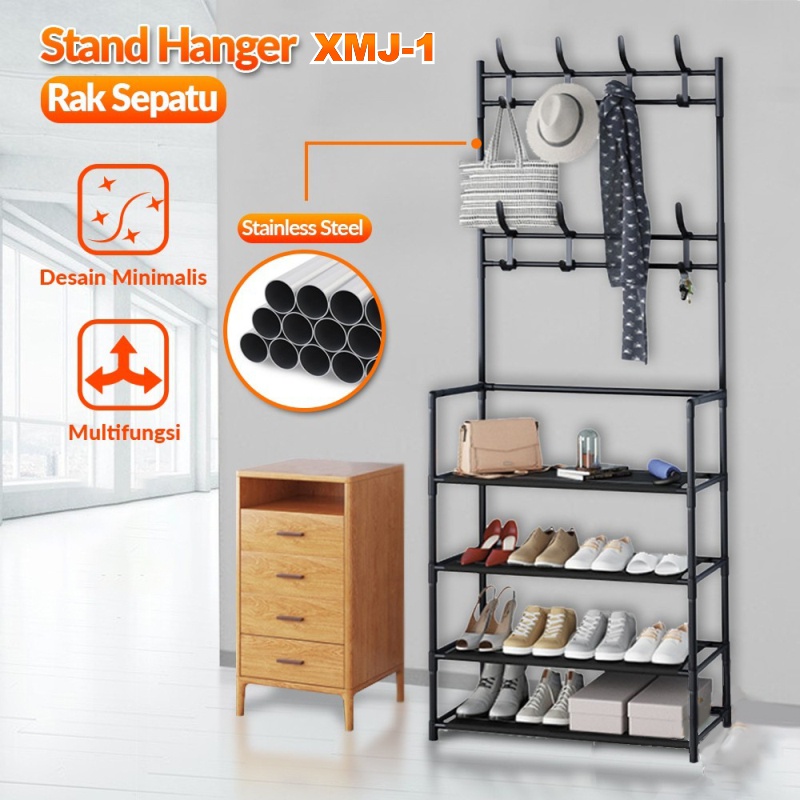 Jual Rak Gantung Sepatu Stand Hanger Multifungsi Shoe Hat Rack Shopee