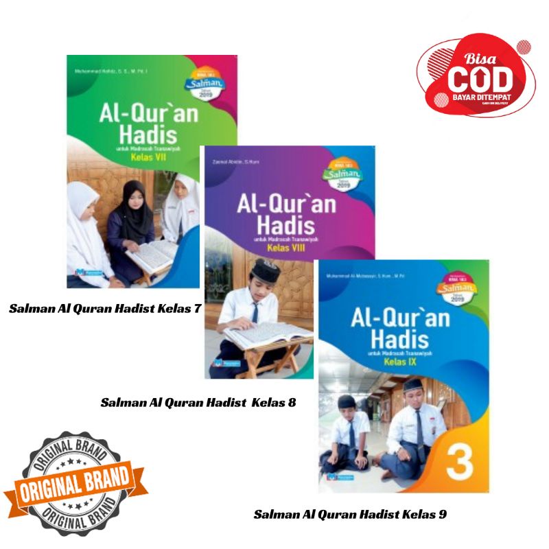 Jual Buku Salman Al Quran Hadist Mts Kelas Kma Tahun