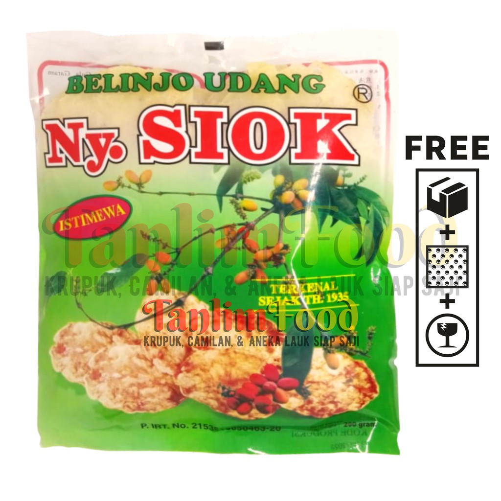 Jual Kerupuk Krupuk Emping Belinjo Udang Ny Siok 200gr TanlimFood