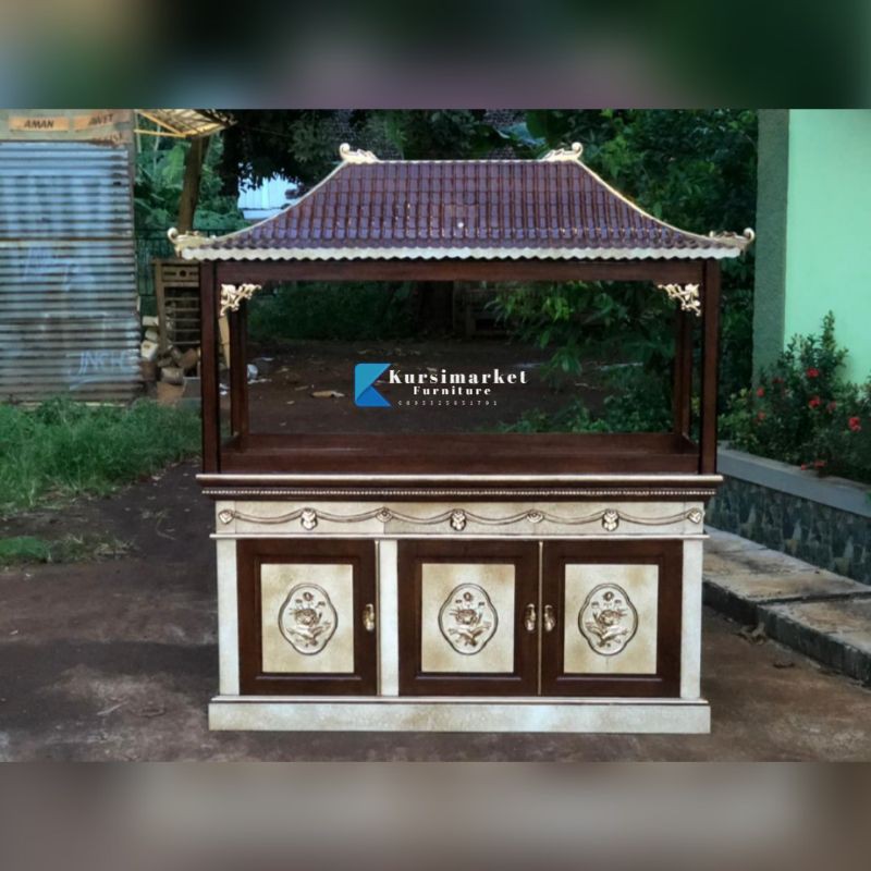 Jual Bufet Aquarium Lemari Meja Aquarium Ukir Kayu Jati Asli Jepara