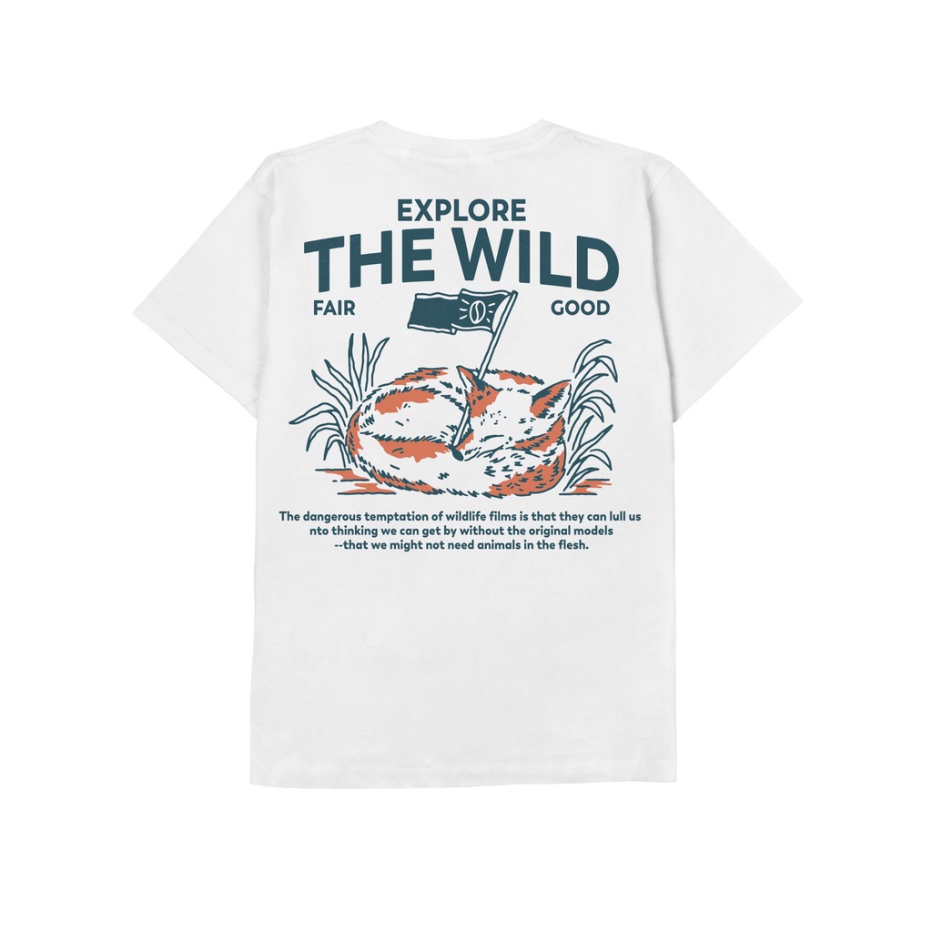 Jual Fairgoods Kaos The Wild Putih Shopee Indonesia