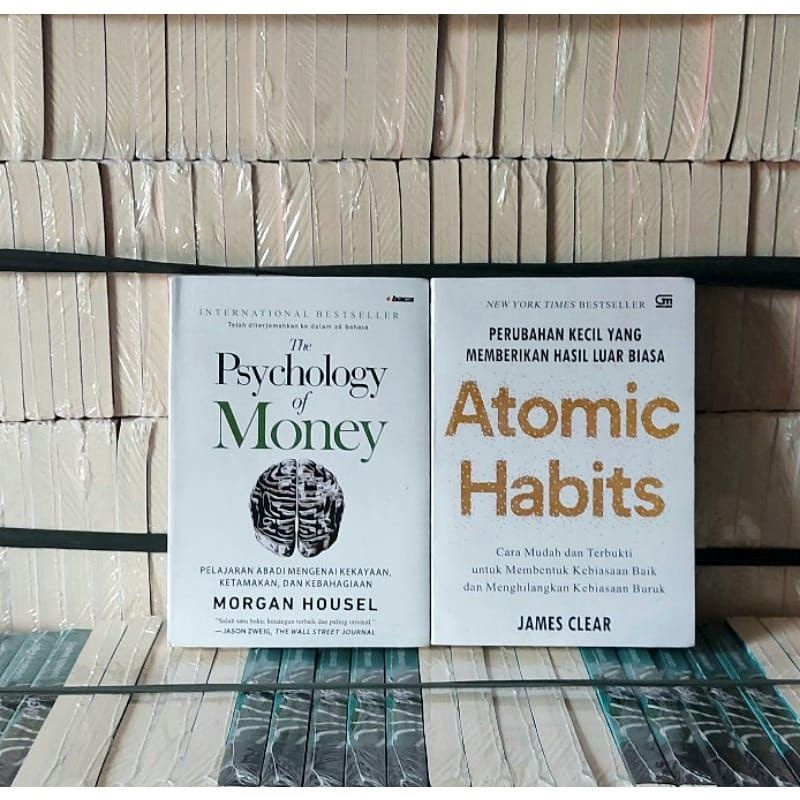 Jual PAKET 2 BUKU THE PSYCHOLOGY OF MONEY ATOMIC HABITS Shopee