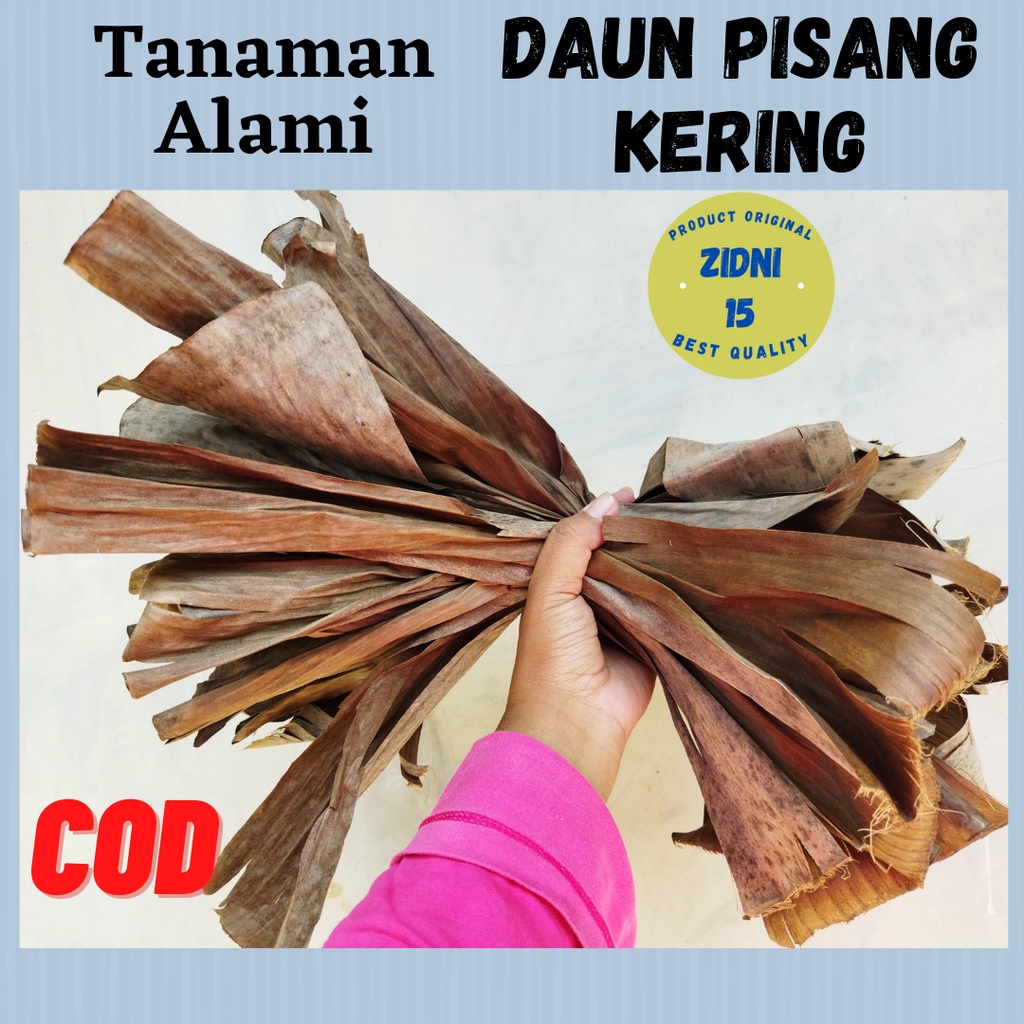 Jual DAUN PISANG KERING KLARAS KEPOK ASLI INFUSORIA IKAN CUPANG